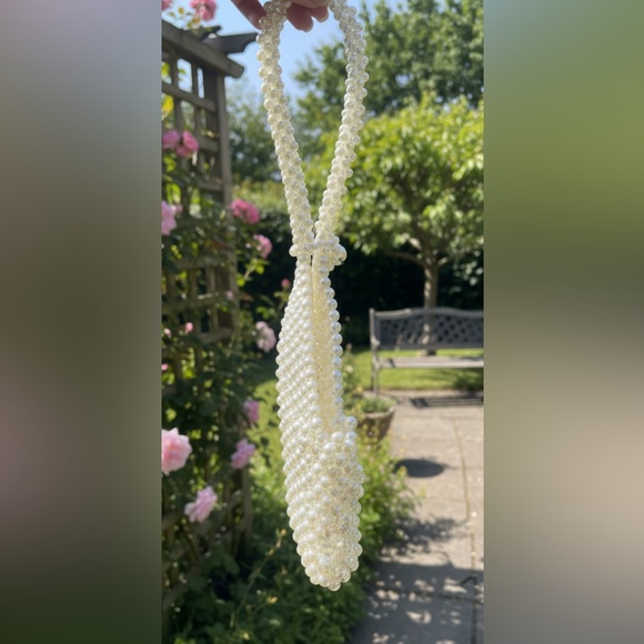 Unbranded handmade Pearl Beaded Evening or Bridal Wedding Handbag Clutch - Picture 2 of 12